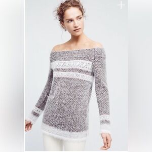Anthropologie Sleeping On Snow Faroe Off the Shoulder Sweater Sz S
